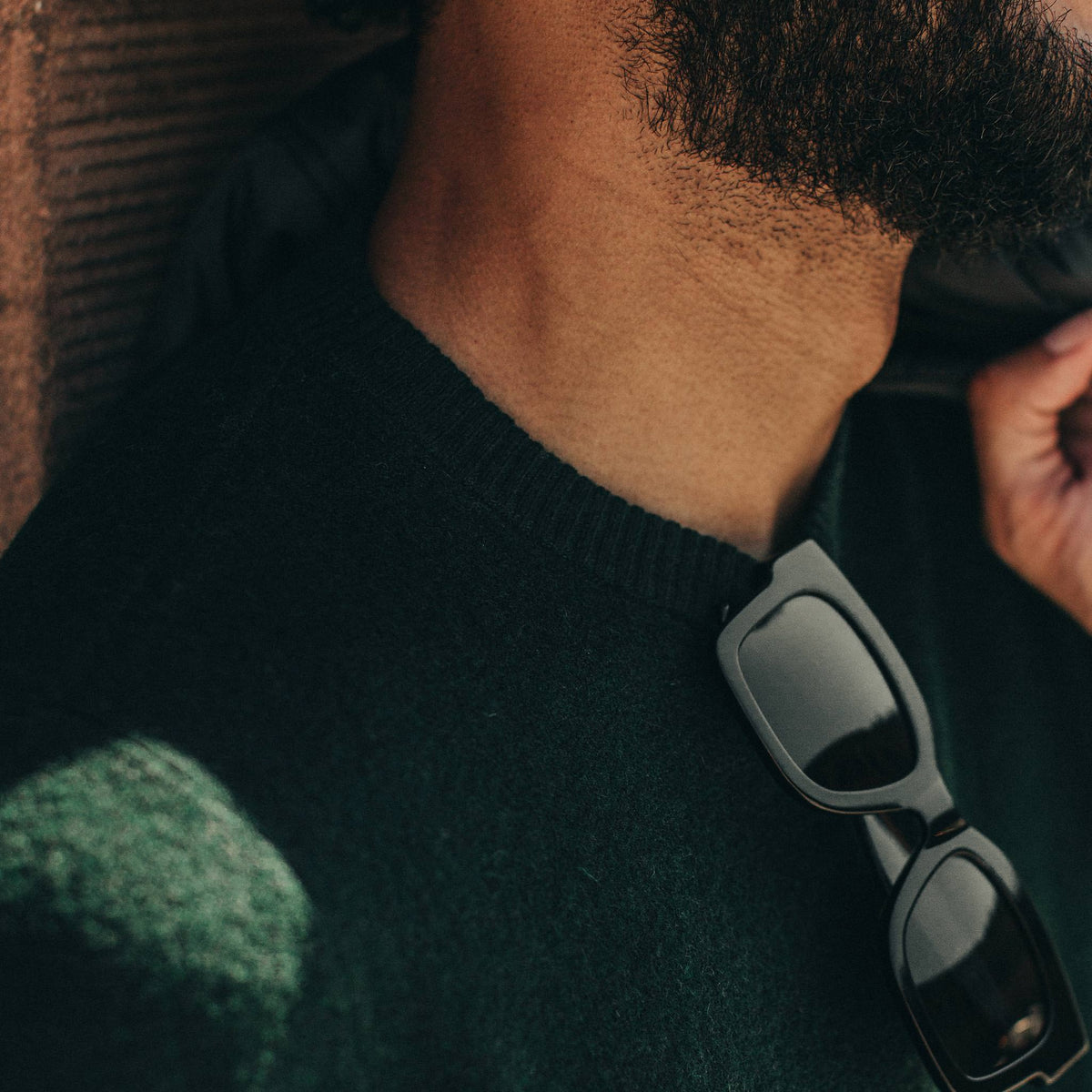 Men's The Double Knit Sweater in Forest