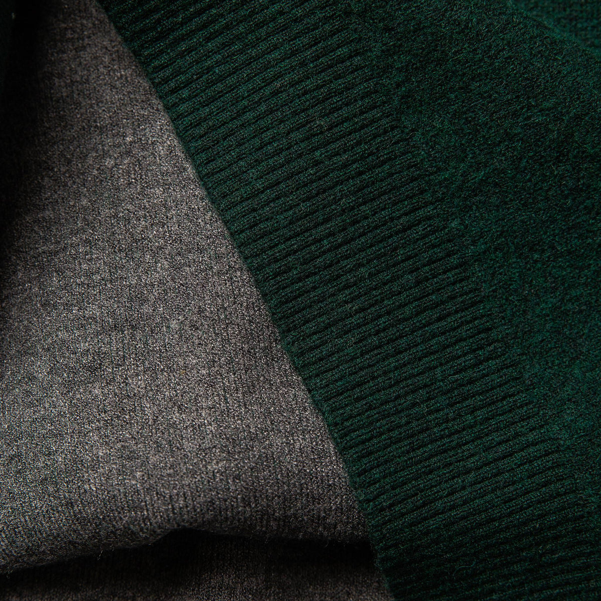 Men's The Double Knit Sweater in Forest