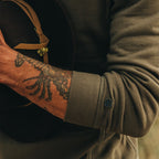 Men's The Fillmore Crewneck in Dark Olive Terry — Sweater