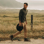 Men's The Fillmore Crewneck in Dark Olive Terry — Sweater