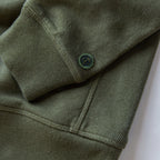 Men's The Fillmore Crewneck in Dark Olive Terry — Sweater