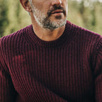 Men's The Wharf Sweater in Burgundy