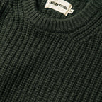 Men's The Wharf Sweater in Dark Olive