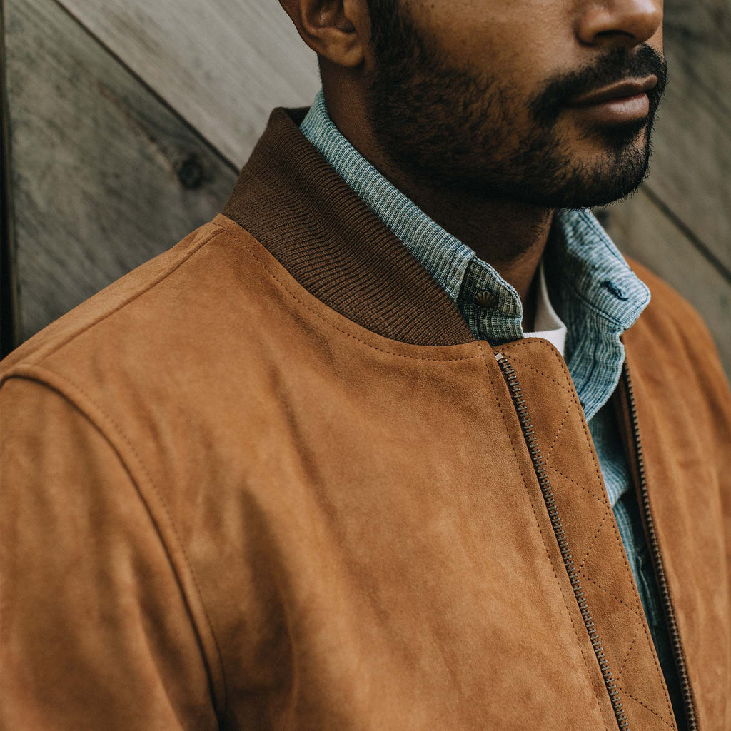 Men's The Bomber Jacket in Sierra Suede