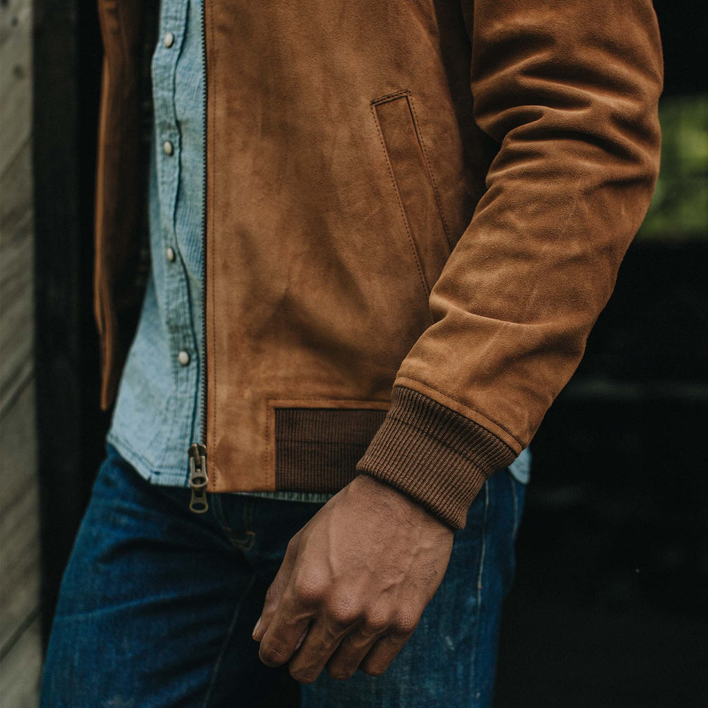 Men's The Bomber Jacket in Sierra Suede