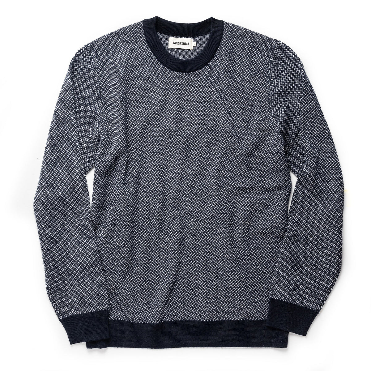 Men's The Everett Sweater in Navy Birdseye