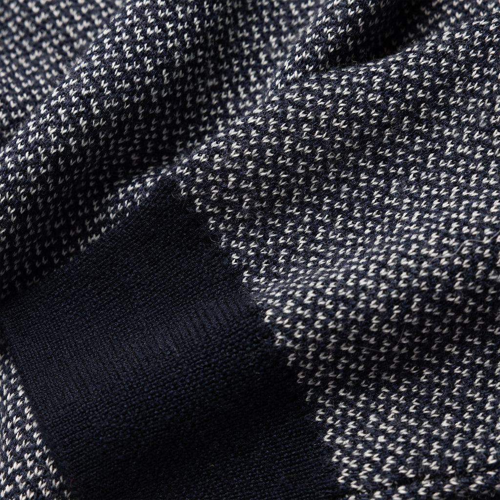 Men's The Everett Sweater in Navy Birdseye