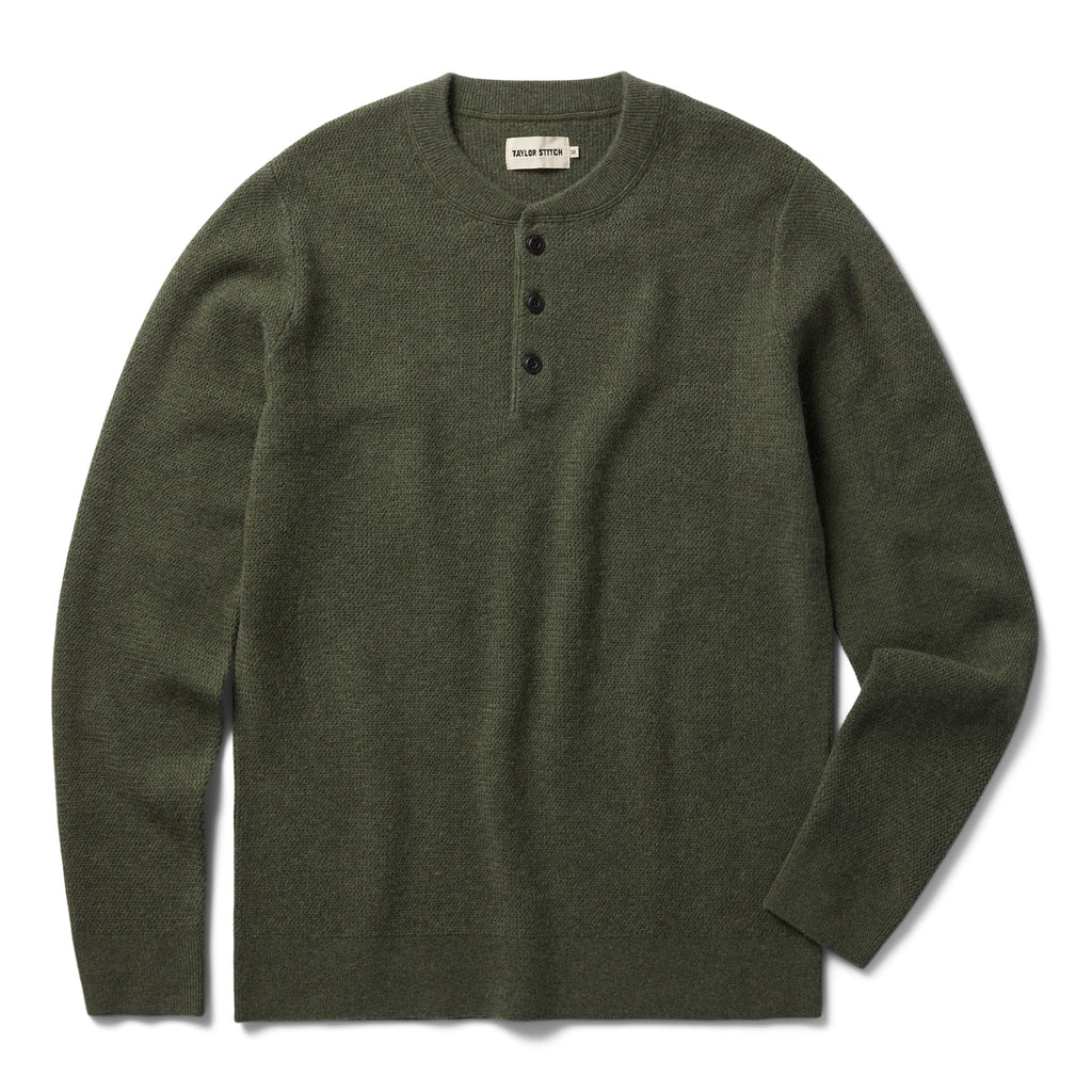 Men's The Hudson Sweater in Heather Green