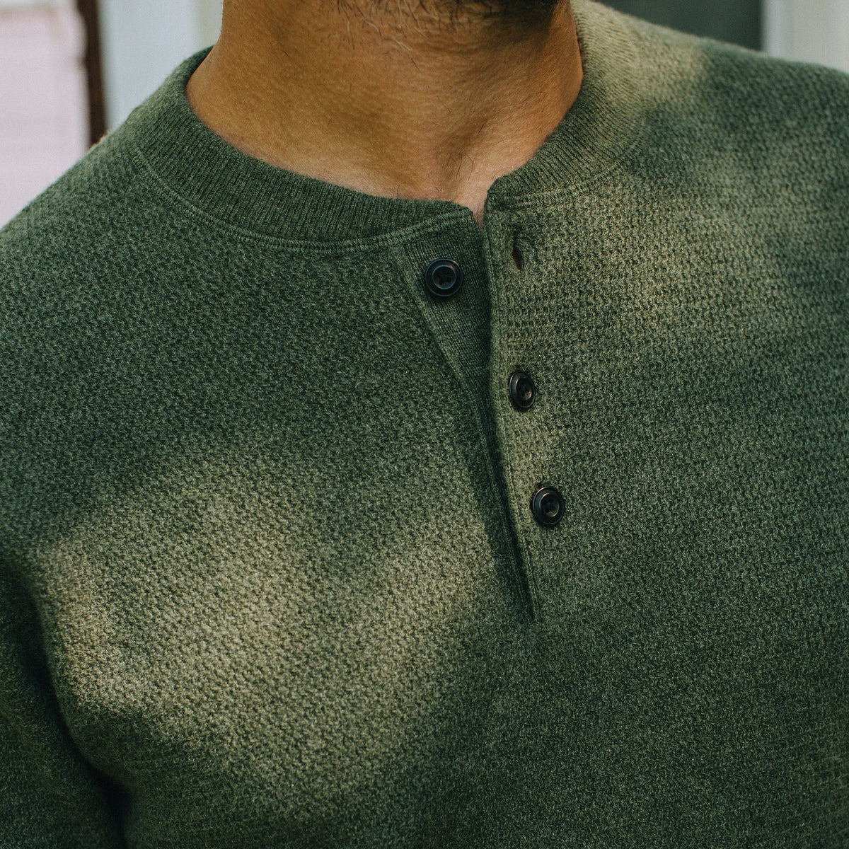 Men's The Hudson Sweater in Heather Green