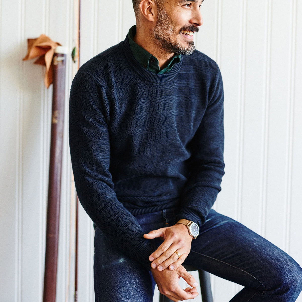 Men's The Hugo Sweater in Navy
