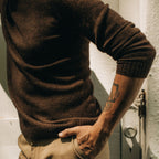 Men's The Lodge Sweater in Coffee