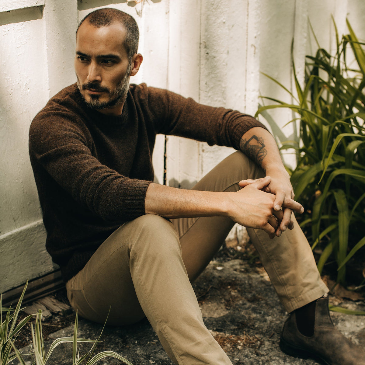Men's The Lodge Sweater in Coffee
