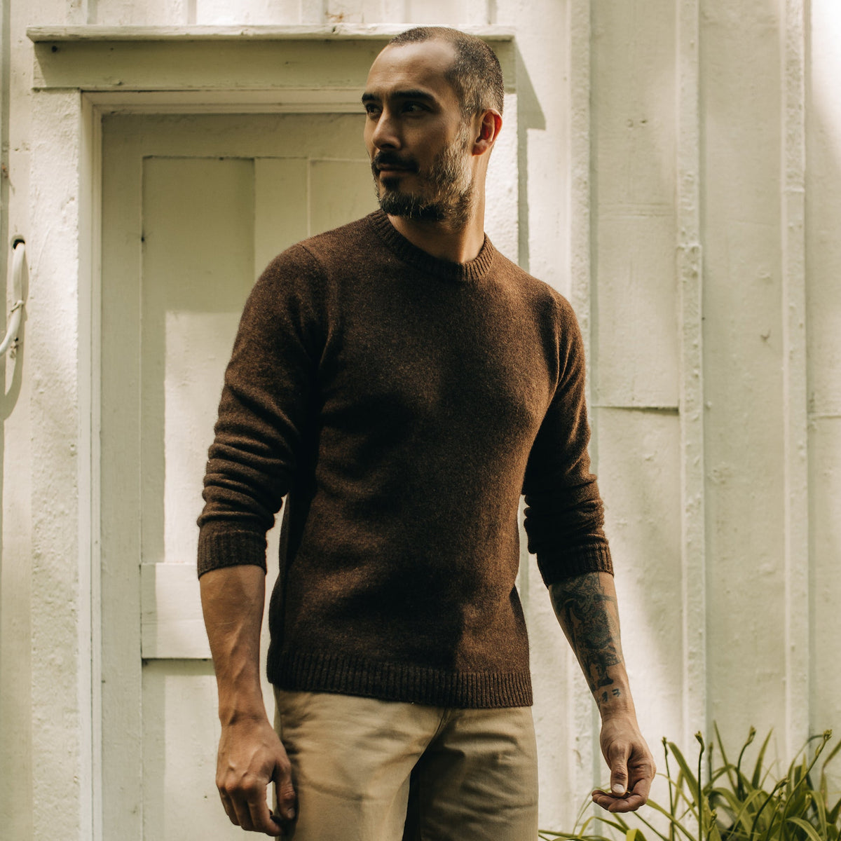 Men's The Lodge Sweater in Coffee
