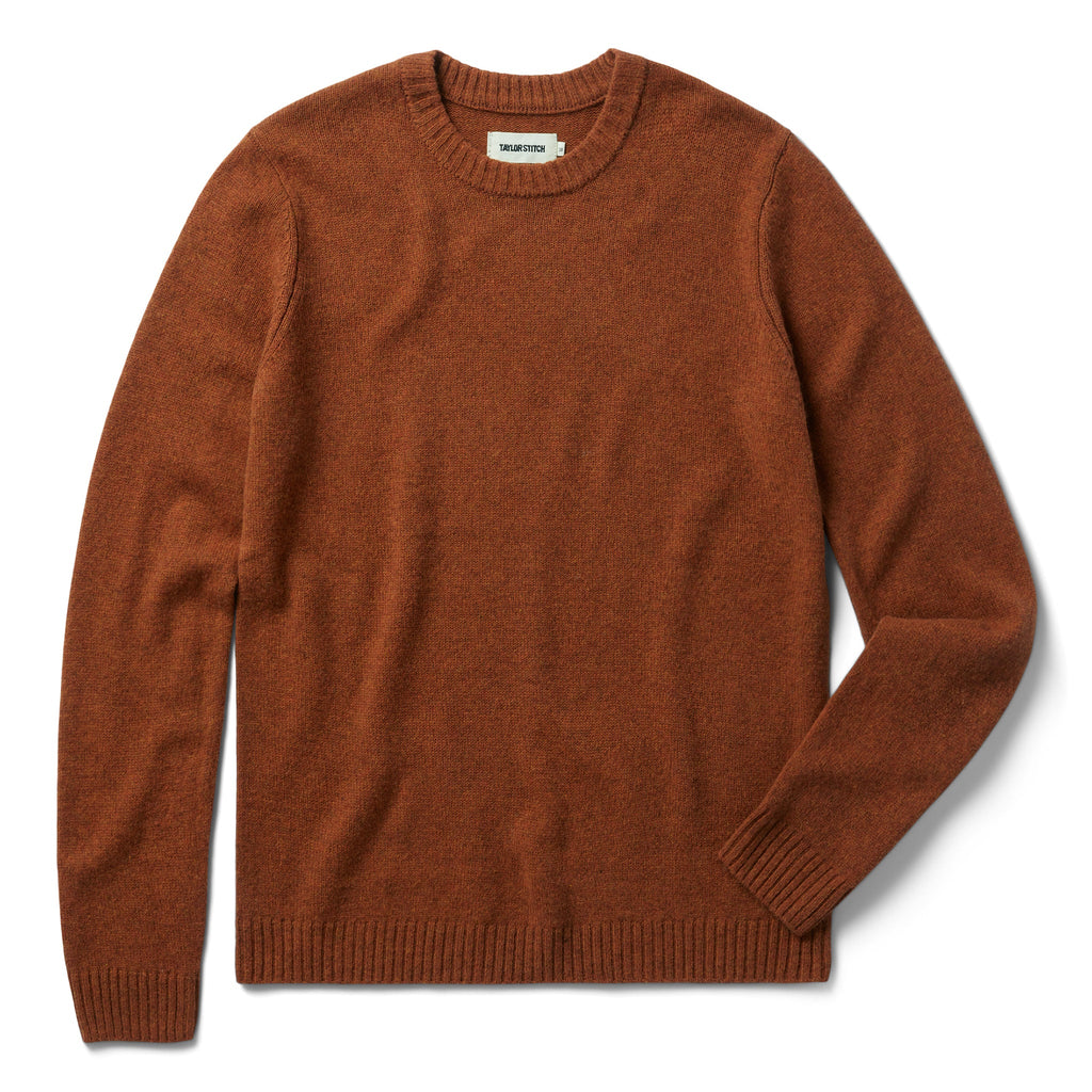 Men's The Lodge Sweater in Rust