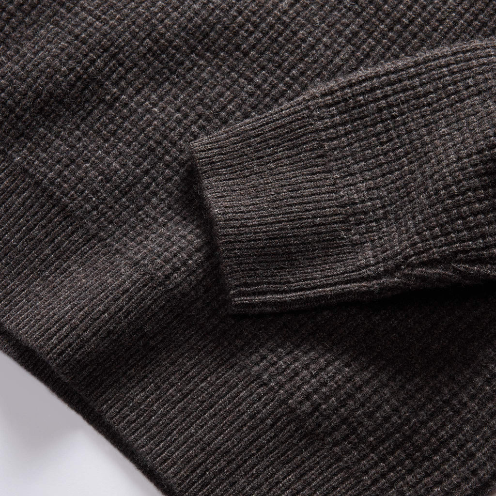 Men's The Sidecountry Sweater in Heather Coffee Merino Waffle