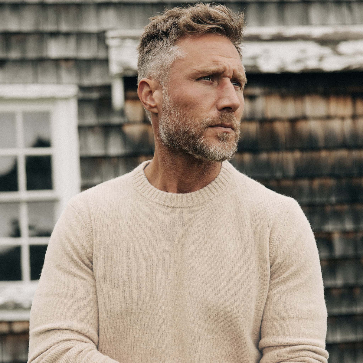 Men's The Lodge Sweater in Oat
