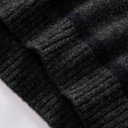 Men's The Lodge Sweater in Charcoal Stripe