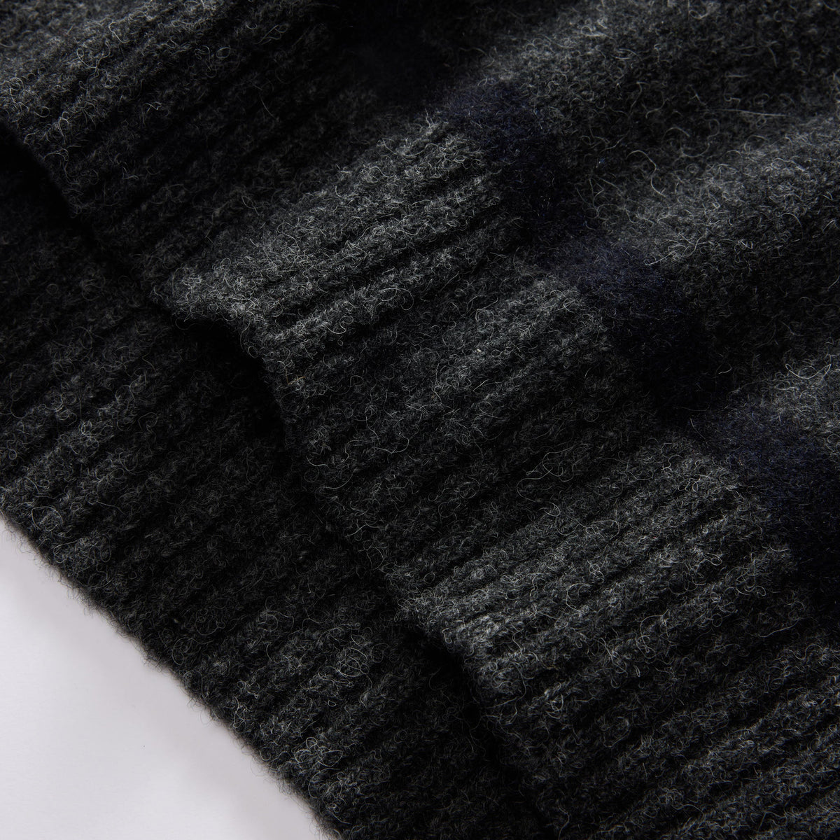 Men's The Lodge Sweater in Charcoal Stripe