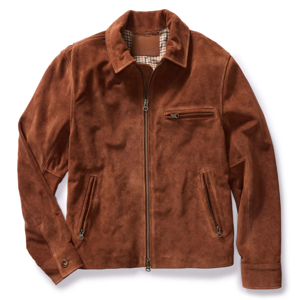 Men's The Wyatt Jacket in Chocolate Suede