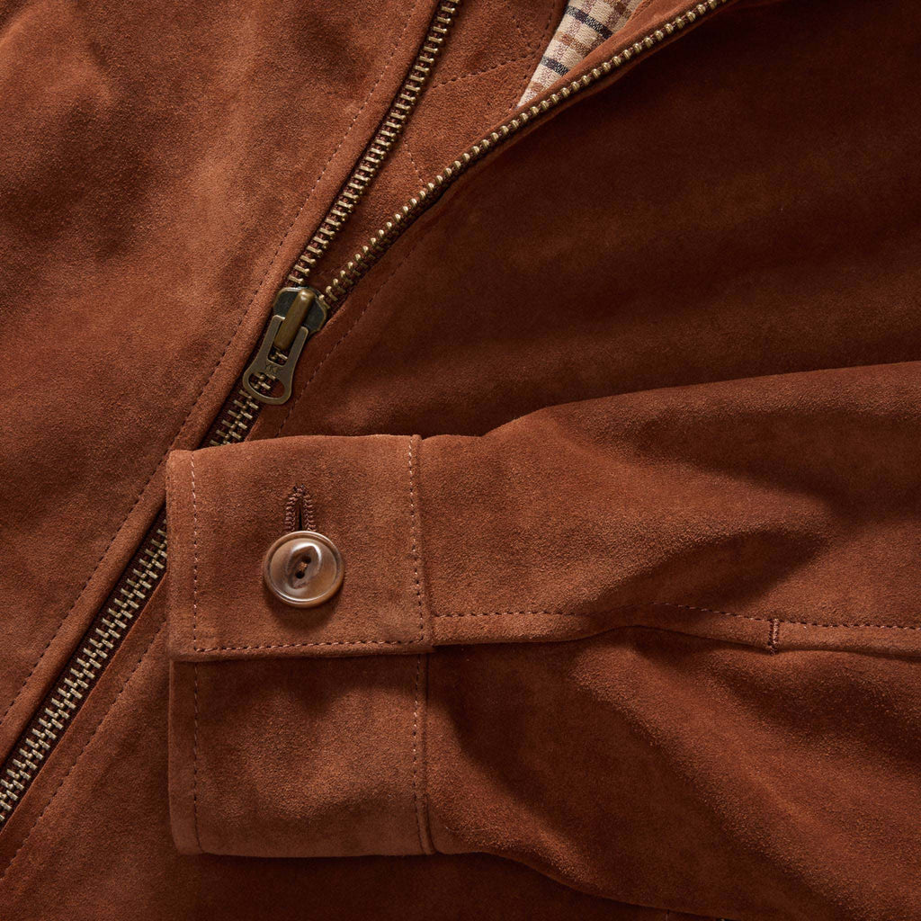 Men's The Wyatt Jacket in Chocolate Suede