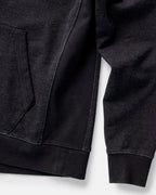 Men's The Sunset Hoodie in Black Indigo Terry — Sweater