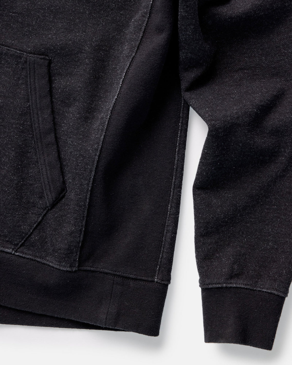 Men's The Sunset Hoodie in Black Indigo Terry — Sweater