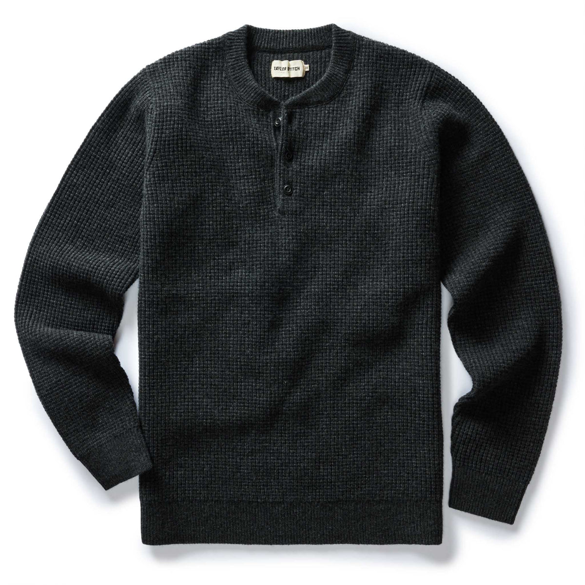 Men's The Sidecountry Sweater in Heather Coal Merino Waffle