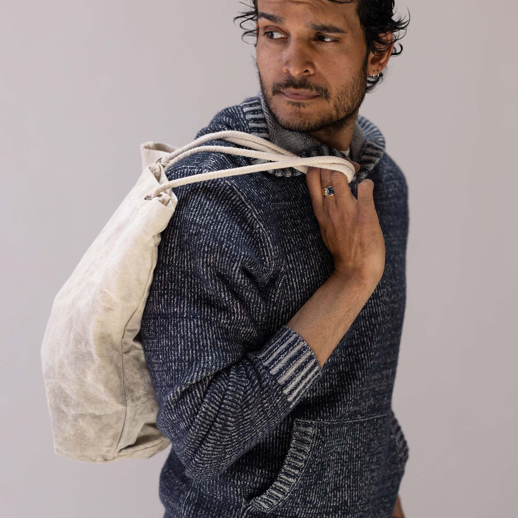 Men's The Headland Pullover Sweater in Marled Navy