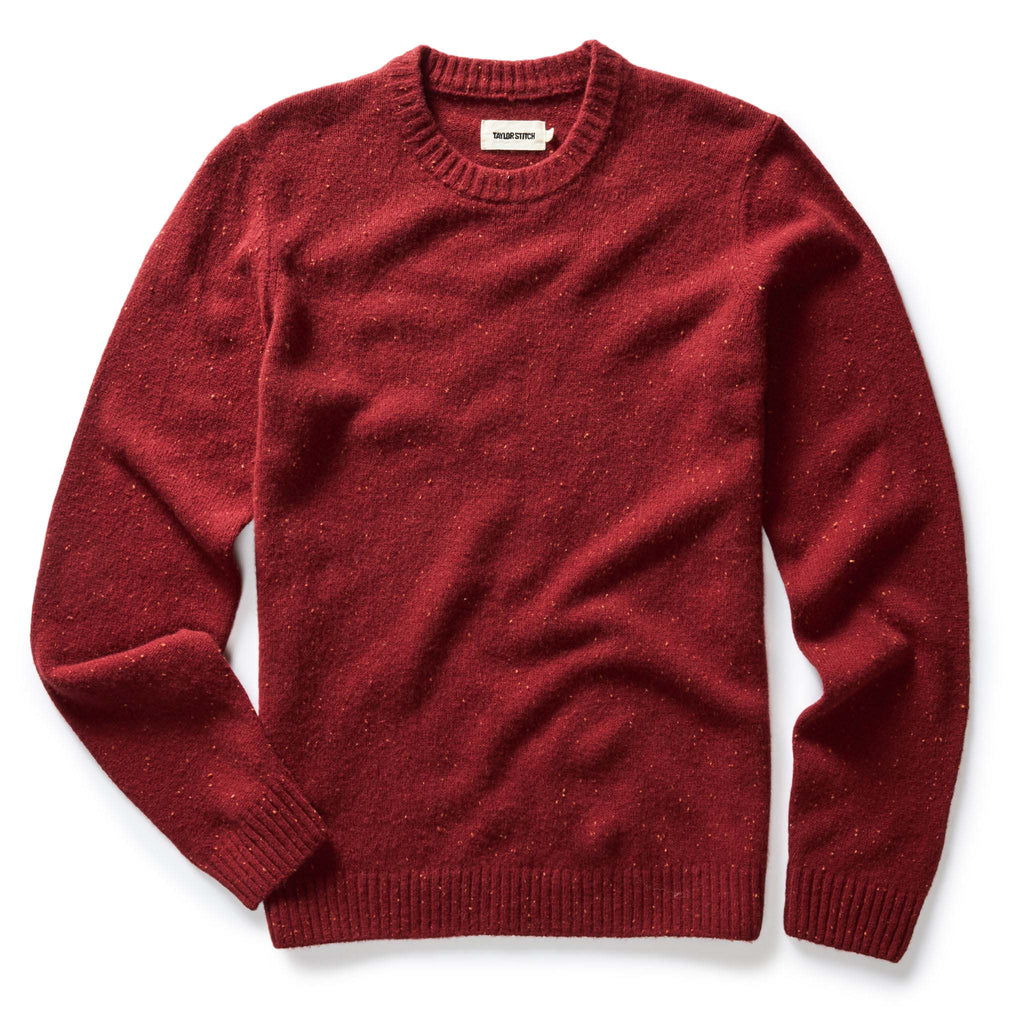 Men's The Lodge Sweater in Bonfire Donegal
