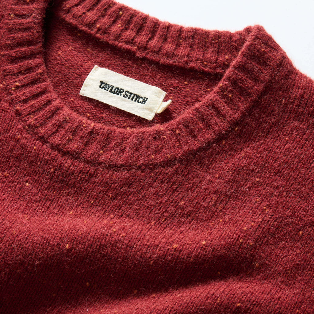 Men's The Lodge Sweater in Bonfire Donegal