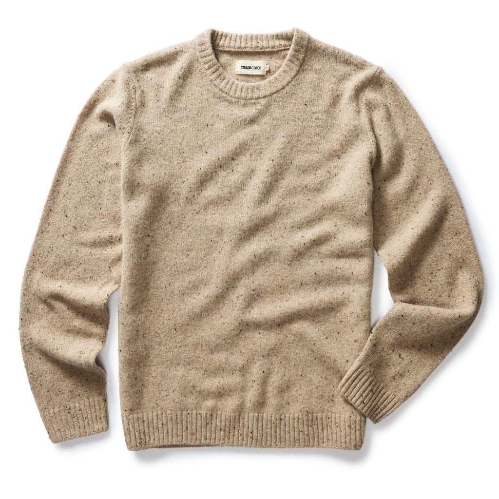 Men's The Lodge Sweater in Sand Donegal