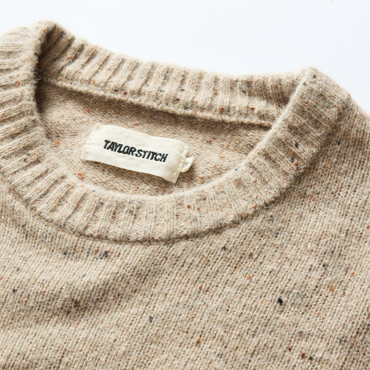Men's The Lodge Sweater in Sand Donegal