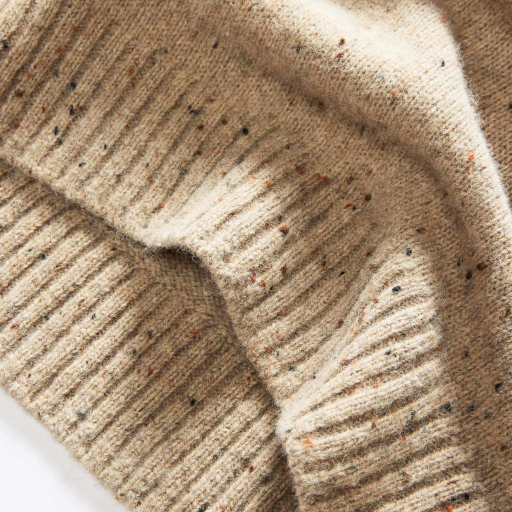 Men's The Lodge Sweater in Sand Donegal
