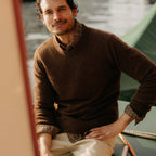 Men's The Lodge Sweater in Timber Donegal