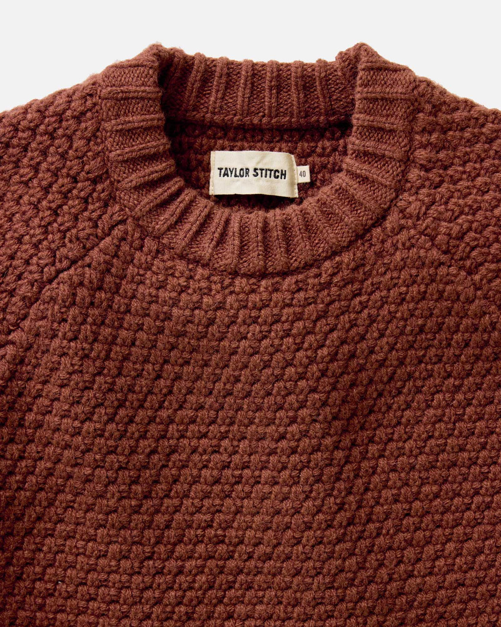 Men's The Fisherman Sweater in Heather Brick Merino