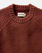 Men's The Fisherman Sweater in Heather Brick Merino