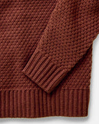 Men's The Fisherman Sweater in Heather Brick Merino