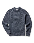 Men's The Orr Sweater in Marled Marine Merino