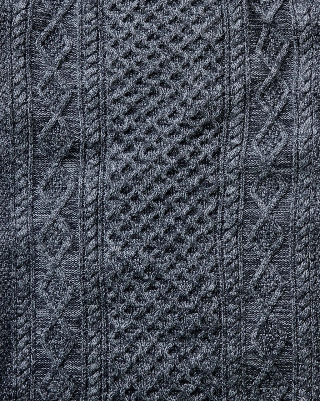 Men's The Orr Sweater in Marled Marine Merino