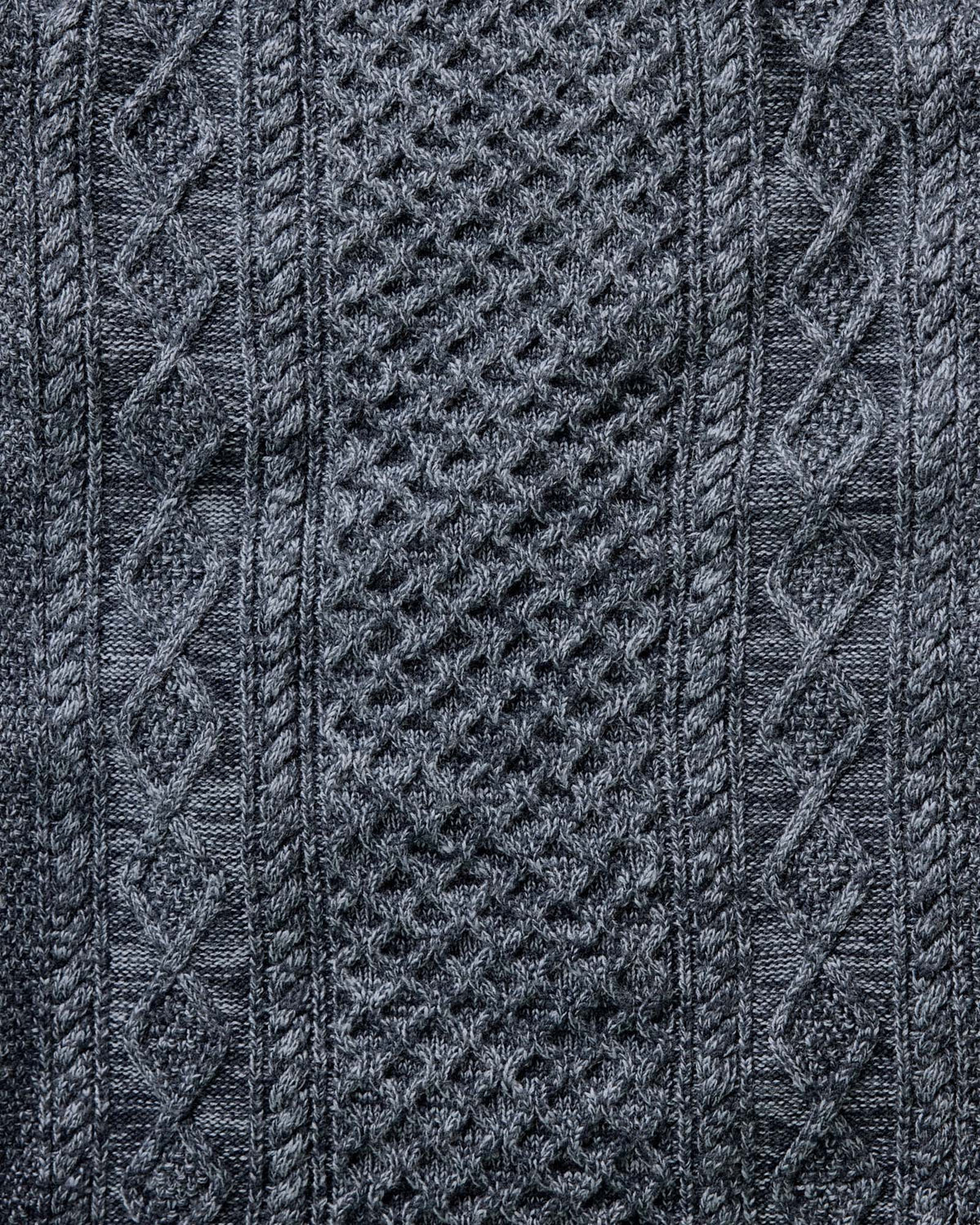 Men's The Orr Sweater in Marled Marine Merino