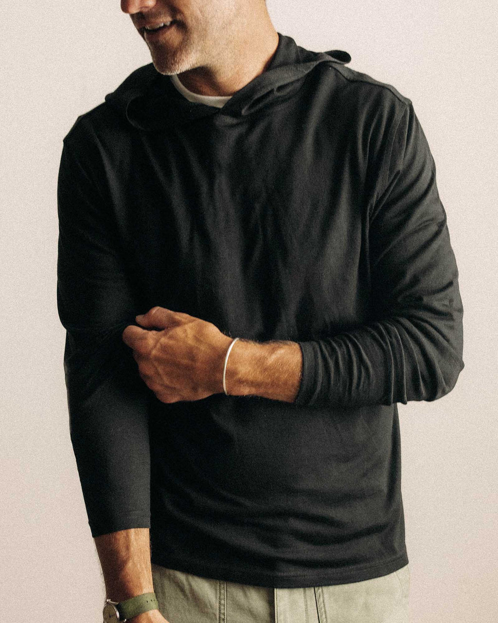 Men's The Ridgeline Merino Hoodie in Coal — Sweater
