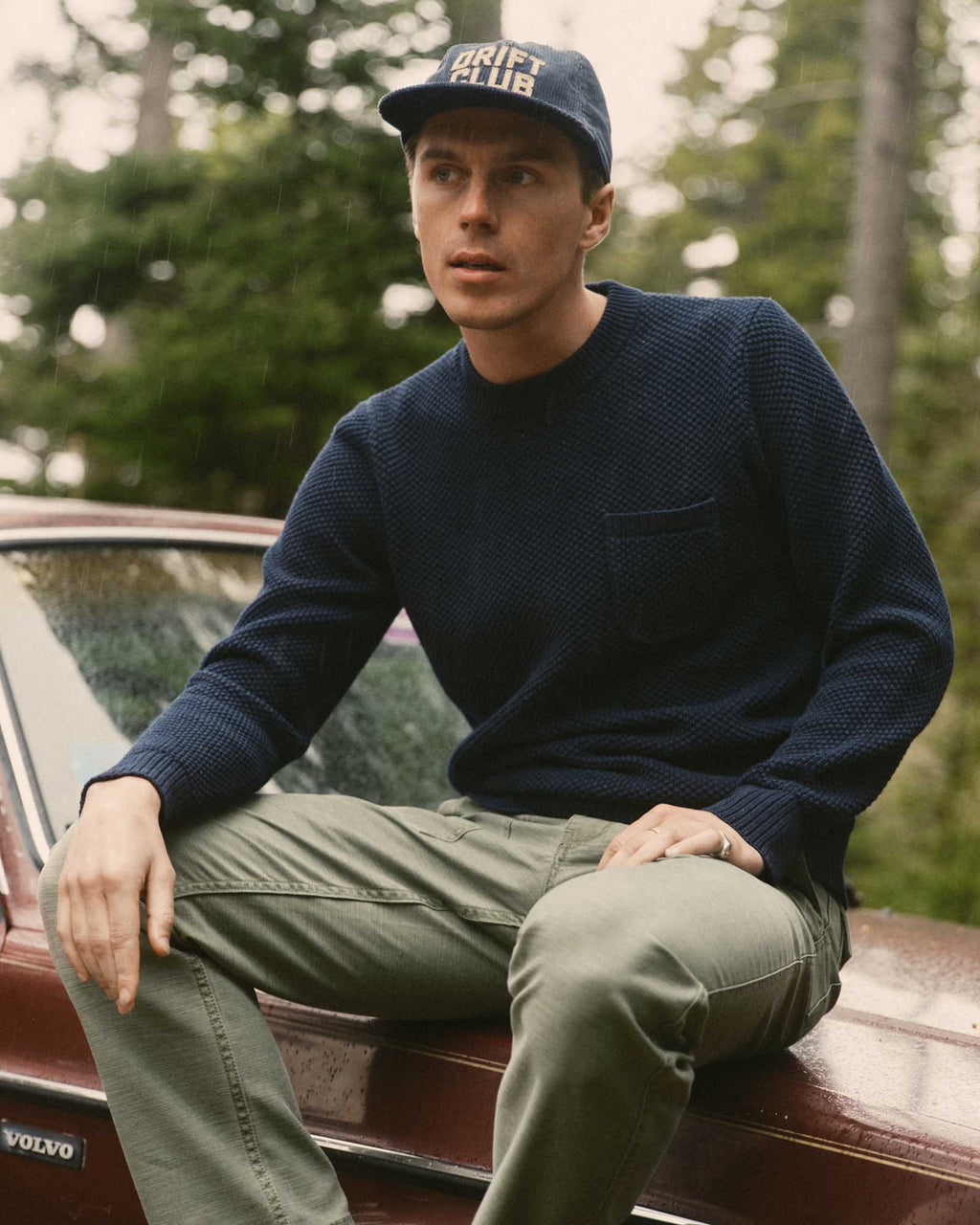 Men's The Crawford Crew Sweater in Navy