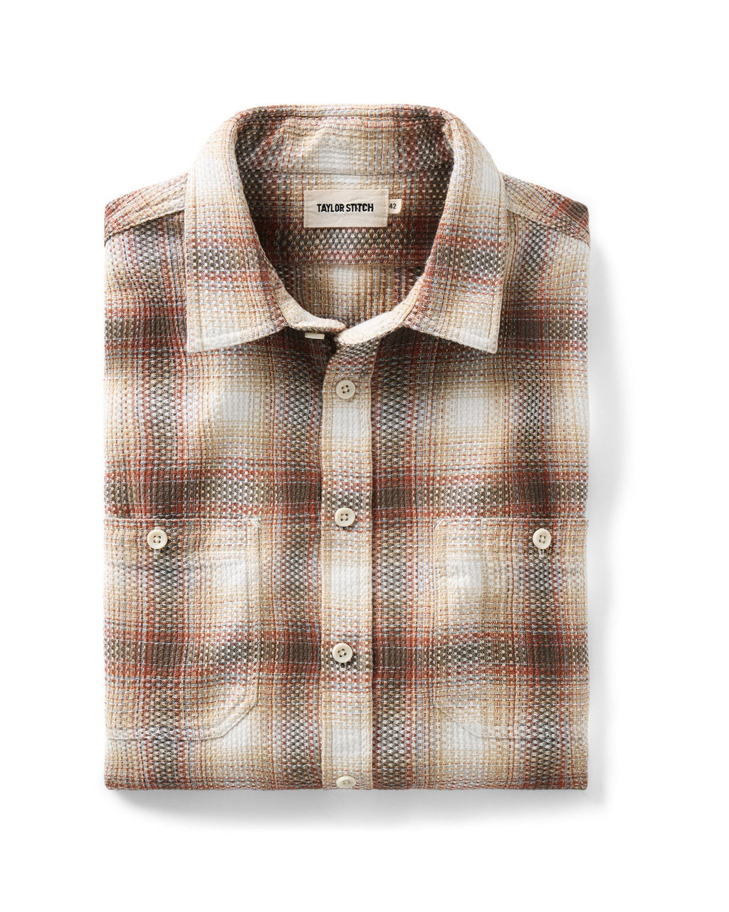 Men's The Utility Shirt in Seaside Check Sashiko