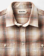 Men's The Utility Shirt in Seaside Check Sashiko