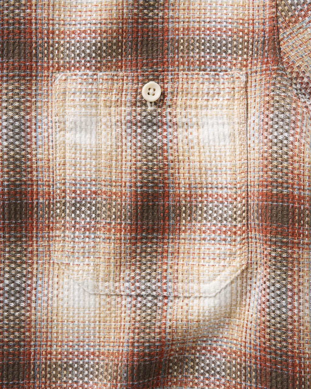 Men's The Utility Shirt in Seaside Check Sashiko