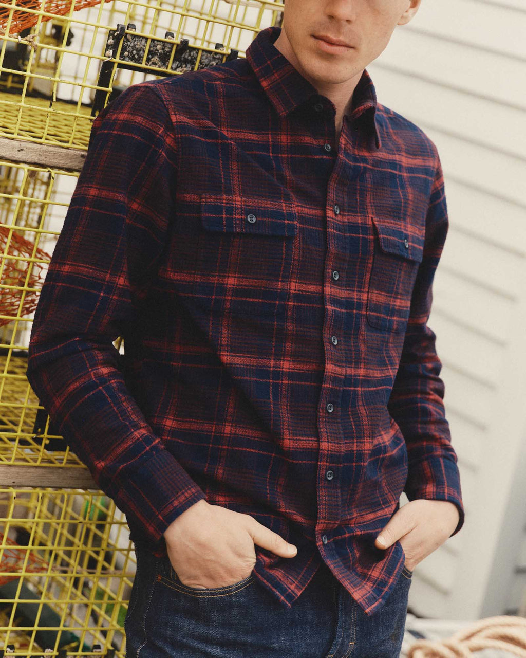 Men's The Yosemite Shirt in Delaware Plaid