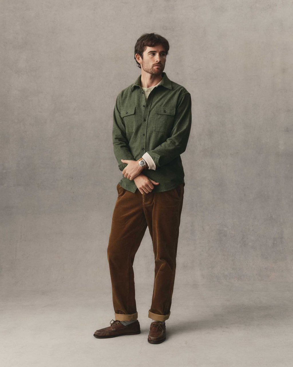 Men's The Yosemite Shirt in Lichen Donegal