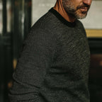Men's The Everett Sweater in Black Birdseye