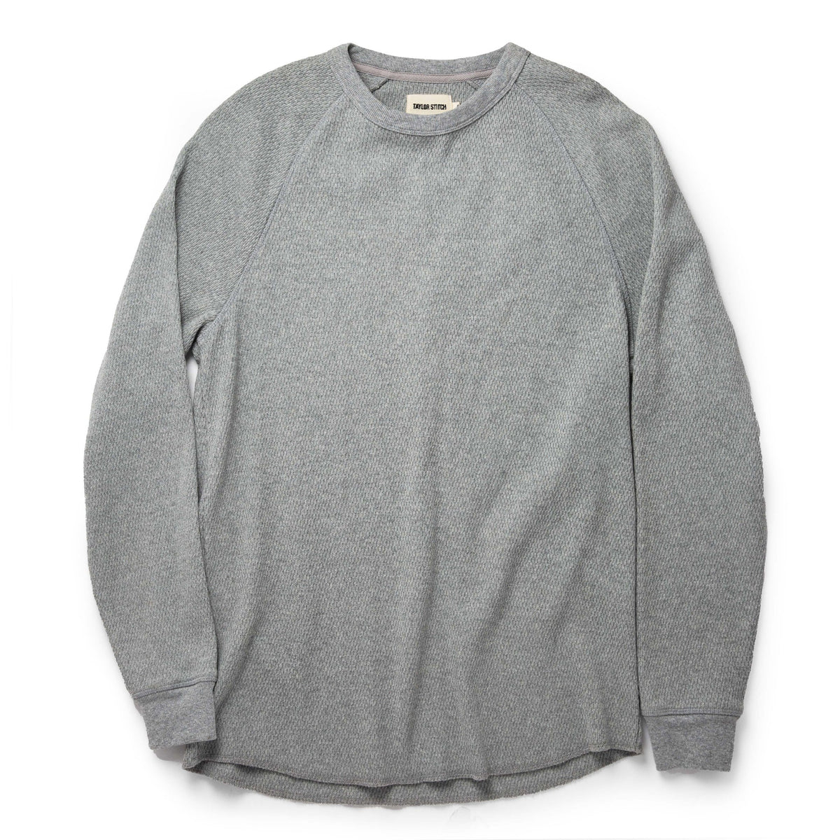 Men's The Heavy Bag Waffle Crewneck in Aluminum — Sweater