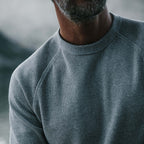 Men's The Heavy Bag Waffle Crewneck in Aluminum — Sweater